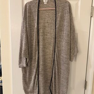 Elegant Heather Gray Women's Poncho